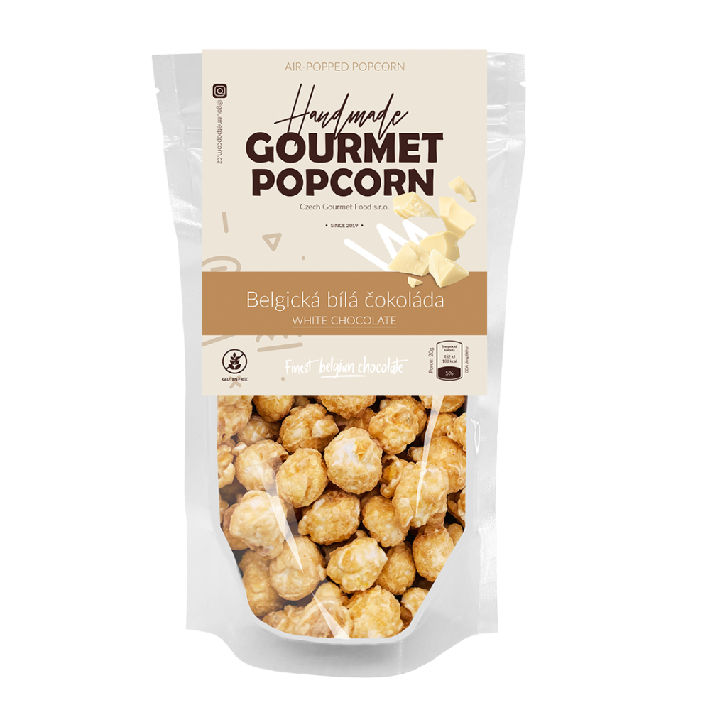 Gourmet Popcorn s bílou čokoládou